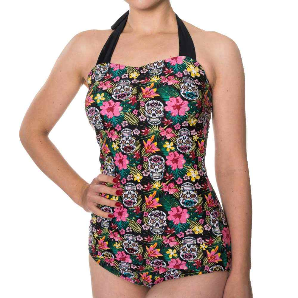 Banned - Rare hearts Badeanzug - Mehrfarben